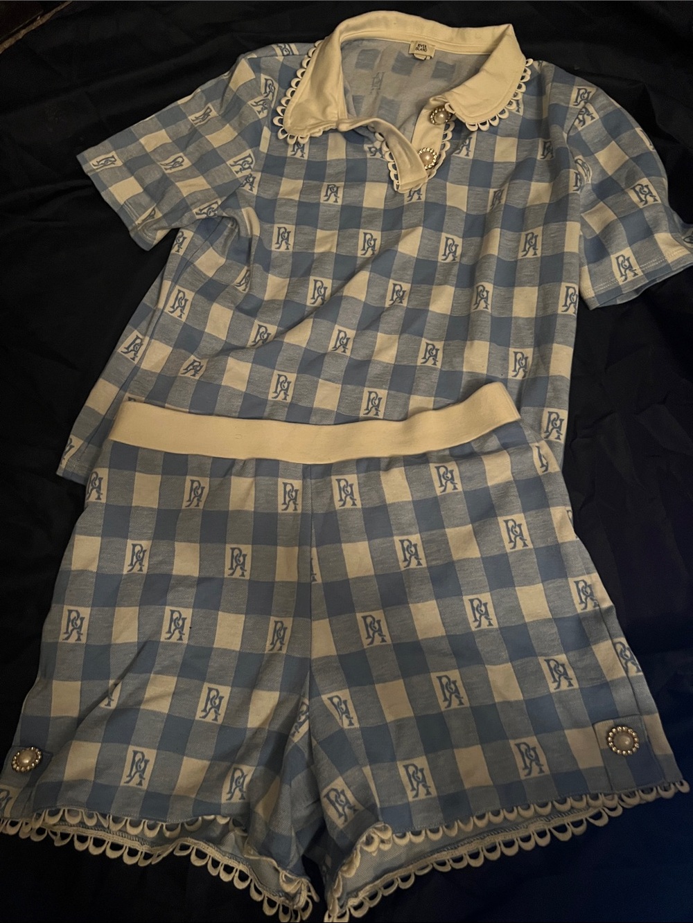 River Island baby blue set
